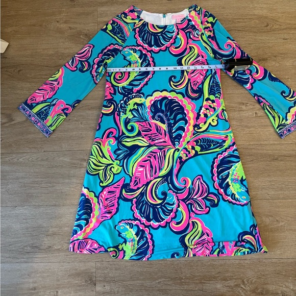 Lilly Pulitzer Bellavista Swing Dress Sea Blue Private Island Engineered - Picture 8 of 11